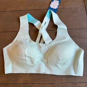 BROOKS Dare Crossback Run Bra 2.0 Ice Blue 38 A/B Running Walking High Impact